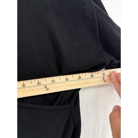 Eloquii women's Black Blouse Size 22/24 Crossing Layered V Neck - Picture 3 of 6